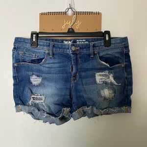Mid Rise Midi Shorts
